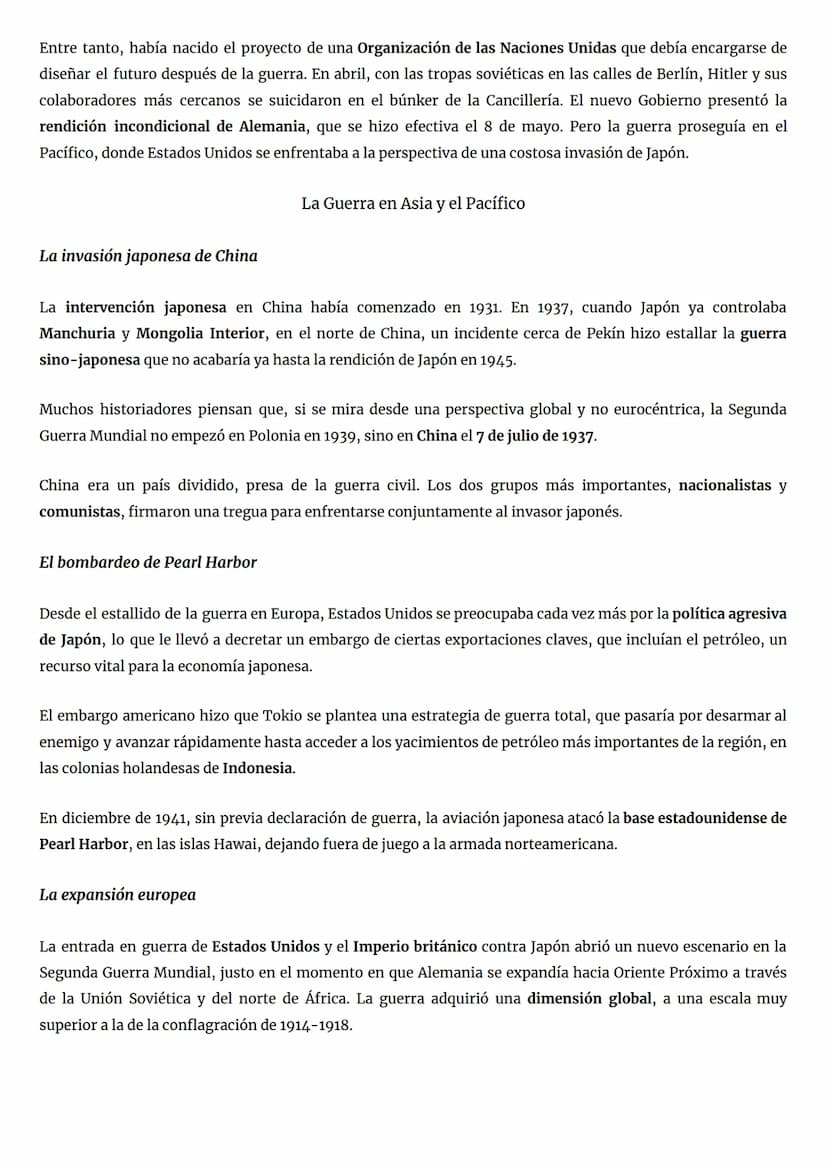 La doble invasión de Polonia
Tema 8. La Segunda Guerra Mundial
La expansión del Eje (1939-1940)
En 1939, Adolf Hitler y Iósif Stalin firmaro