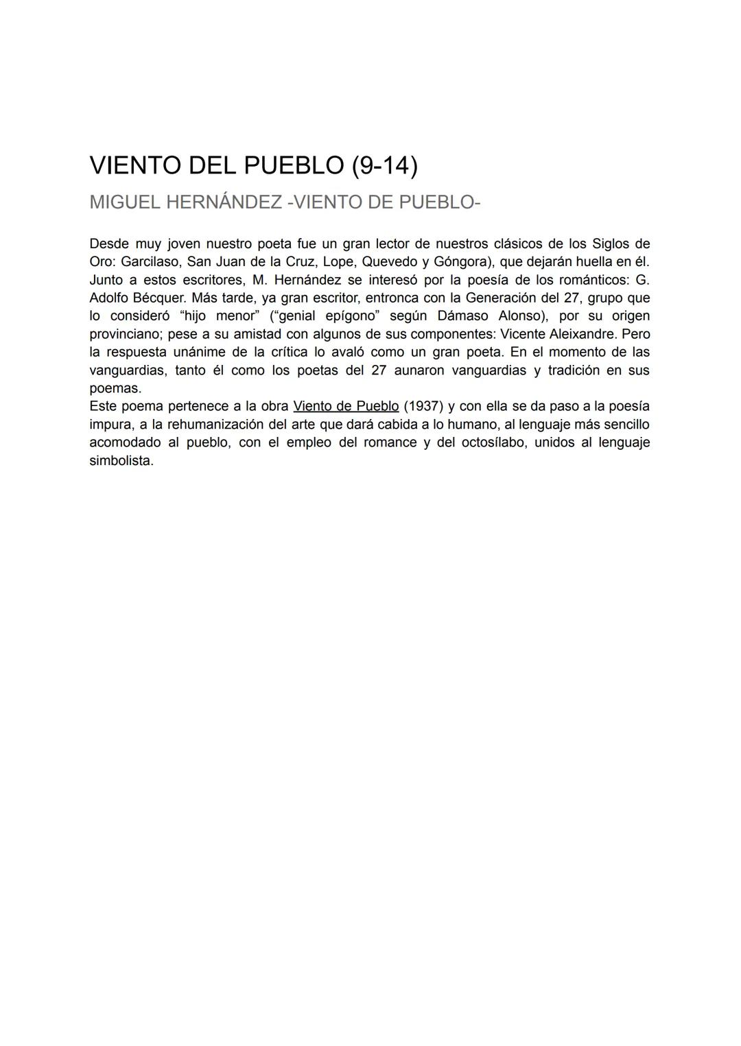 # POEMAS: MIGUEL HERNÁNDEZ
GILABERT. PAU 2025 MURCIA
## EL RAYO QUE NO CESA (1-8)
Desde muy joven nuestro poeta fue un gran lector de nuestr