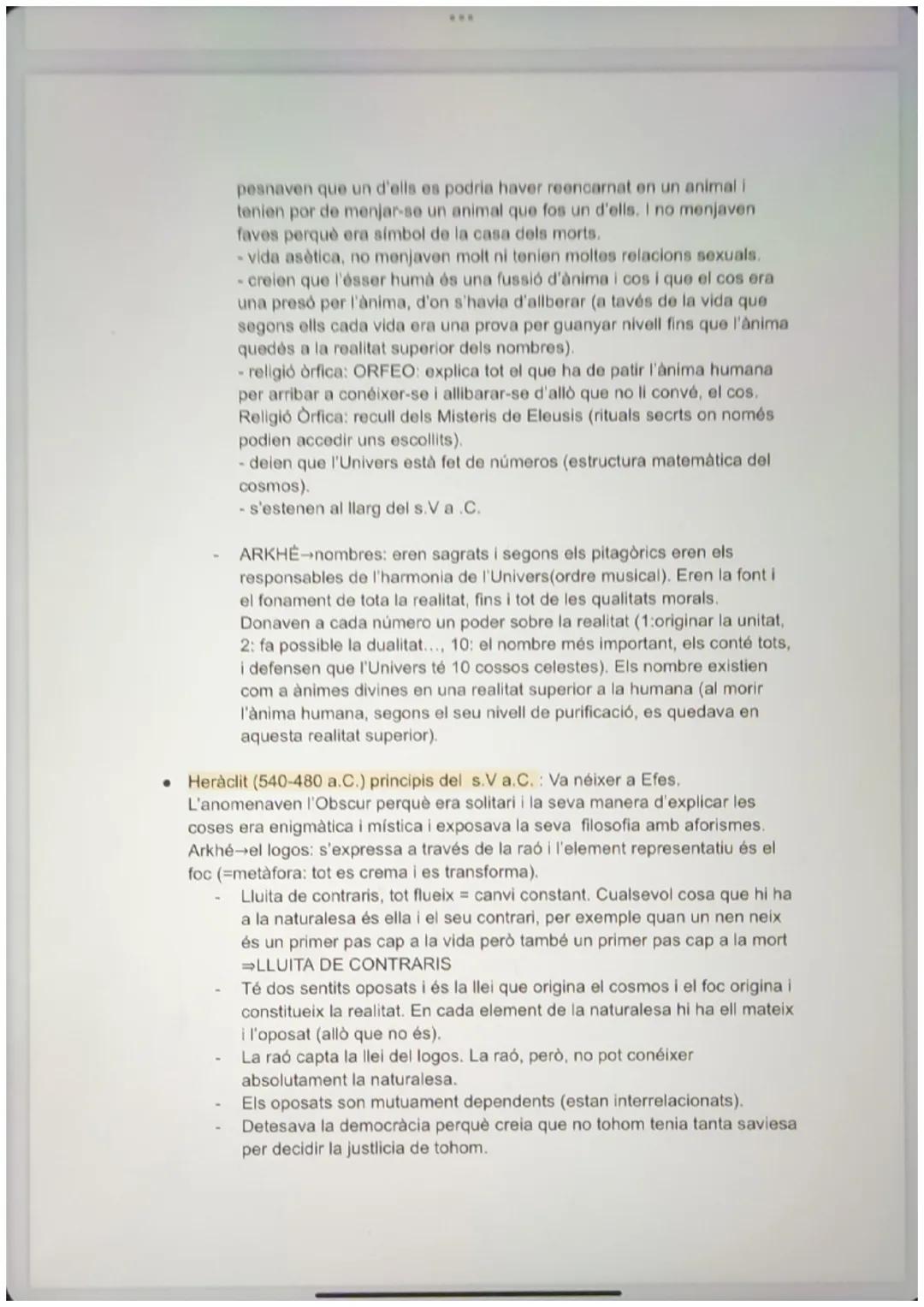 1:23 dilluns 4 set.
X Apunts u1: pas del mite al logos, Soló, presocràtics
DEFINICIONS
-Arkhé: concepte que designa el 1r principi de la phy