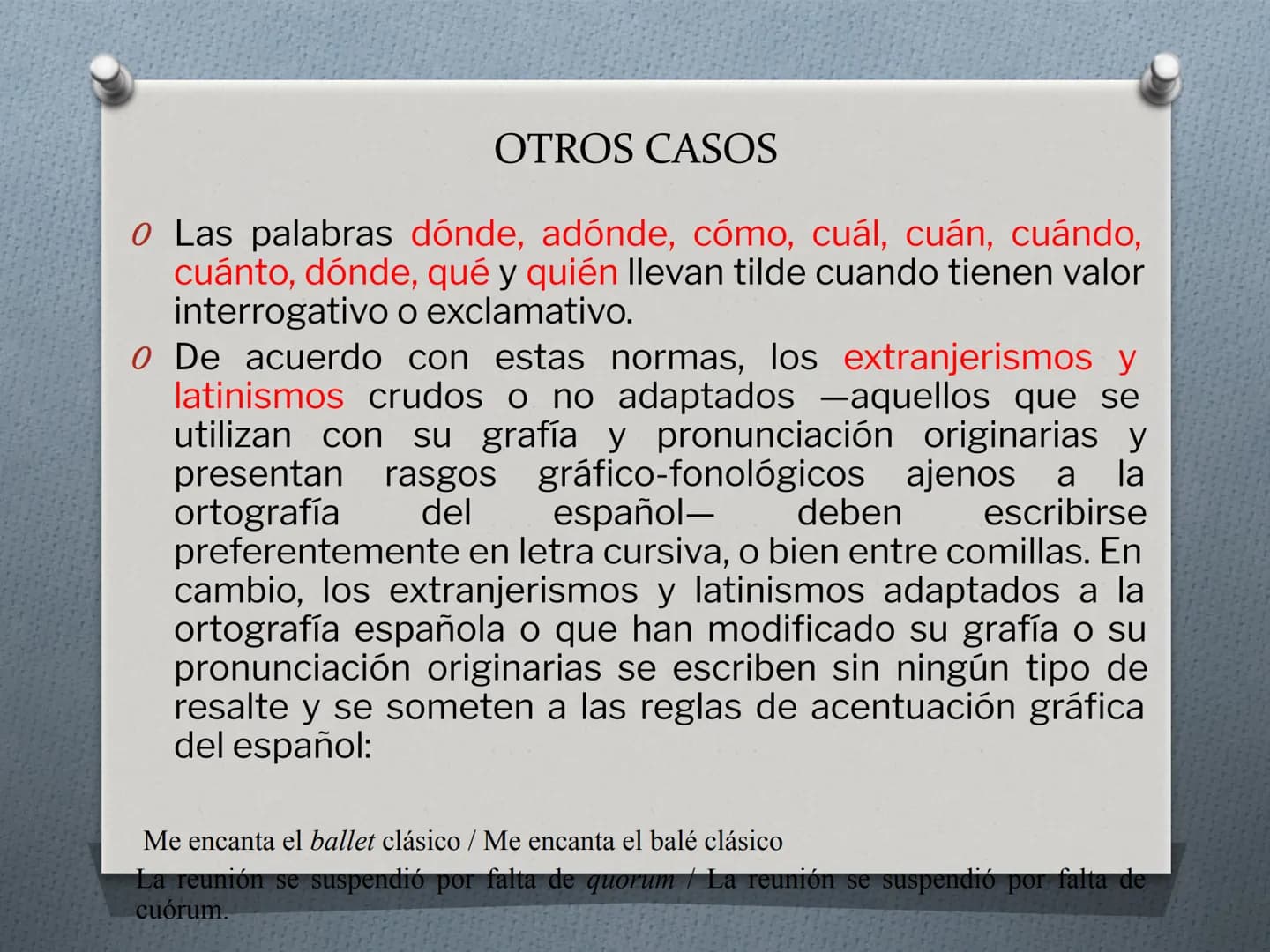 ACENTUACIÓN
LENGUA CASTELLANA CLASIFICACIÓN DE PALABRAS
Según la sílaba tónica, las palabras se clasifican en:
✔ Agudas: Aquellas en las que