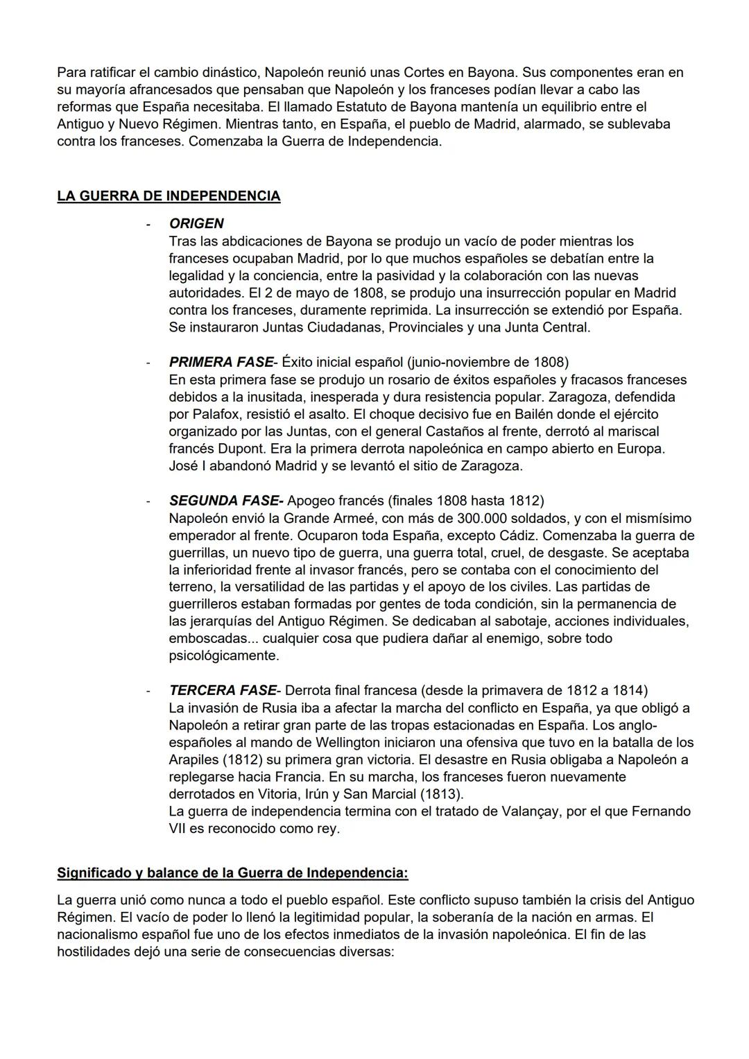 LA CRISIS DEL ANTIGUO REGIMEN (1788-1833): LIBERALISMO FRENTE A
1812- tiempos decisivos:
Invasión francesa
ABSOLUTISMO
Anhelos independentis