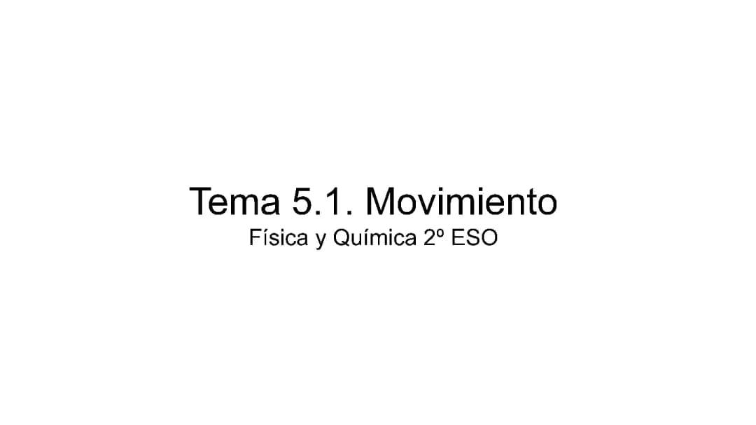 Guía Completa de Movimiento en Física y Química 2 ESO: Ejercicios y Ejemplos
