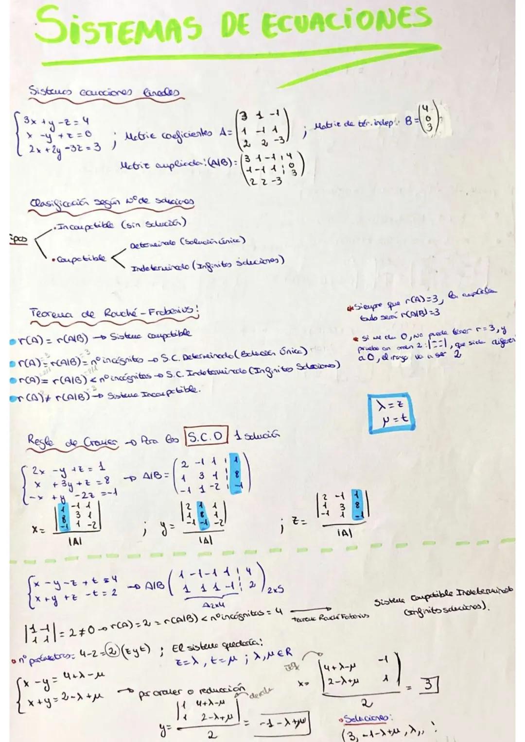 # SISTEMAS DE ECUACIONES

Sistemos carcciones finales

$
\begin{cases}
3x +y-z=4 \\
x-y+z=0 \\
-2x+2y=3z=3
\end{cases}
$; Metric coeficiente