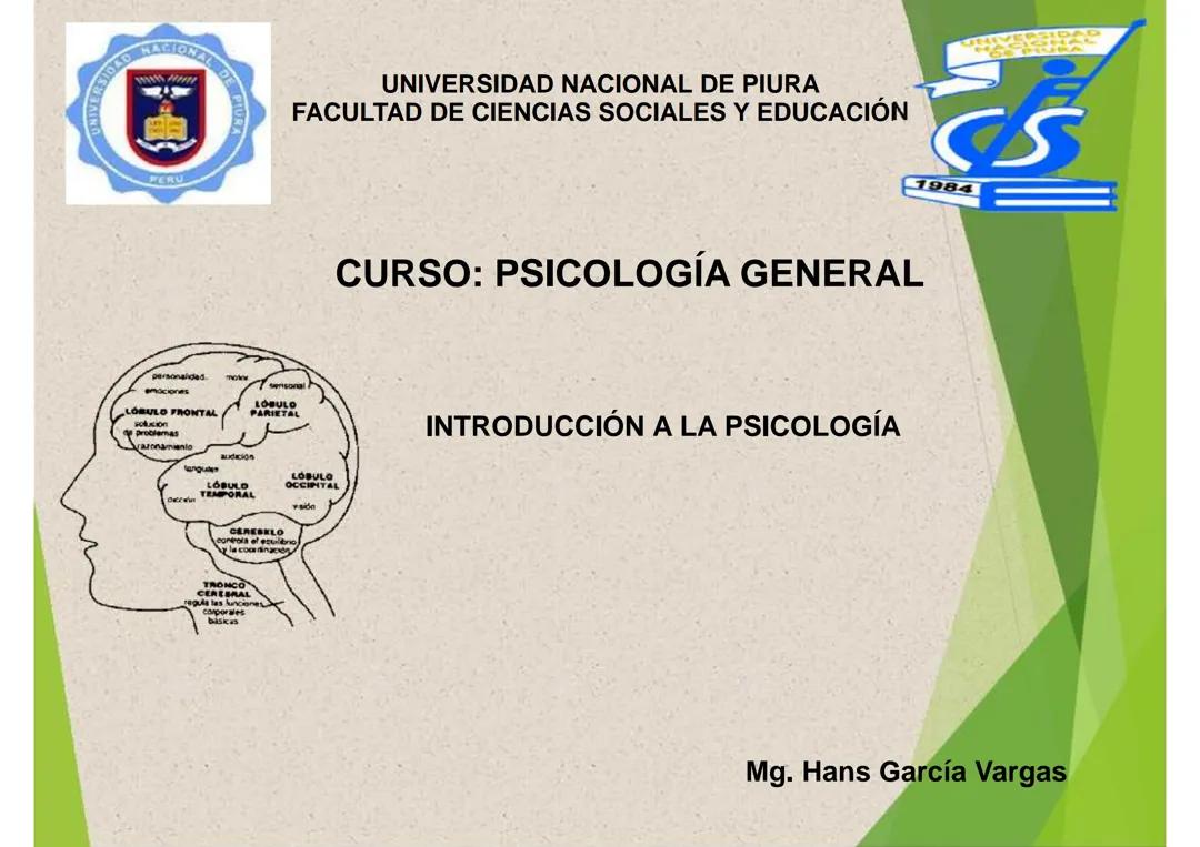 Bases Fundamentales de la Psicología: Conceptos y Escuelas