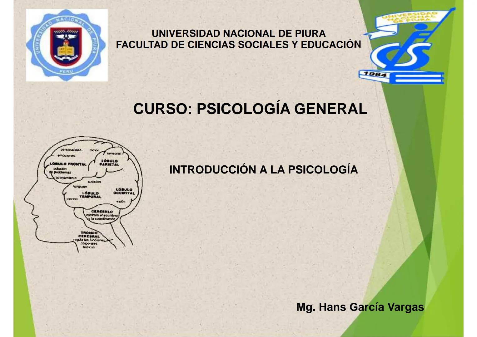 UNIVERSIDAD
DAD NACIONAL D
PERU
UNIVERSIDAD NACIONAL DE PIURA
FACULTAD DE CIENCIAS SOCIALES Y EDUCACIÓN
UNIVERSIDAD
S PLURA
CS
1984
CURSO: P