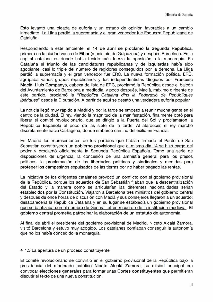 Tema 9 - La segunda república (1931-1936)
Historia de España
Las elecciones municipales del 12 de abril de 1931 dieron la victoria a las fue