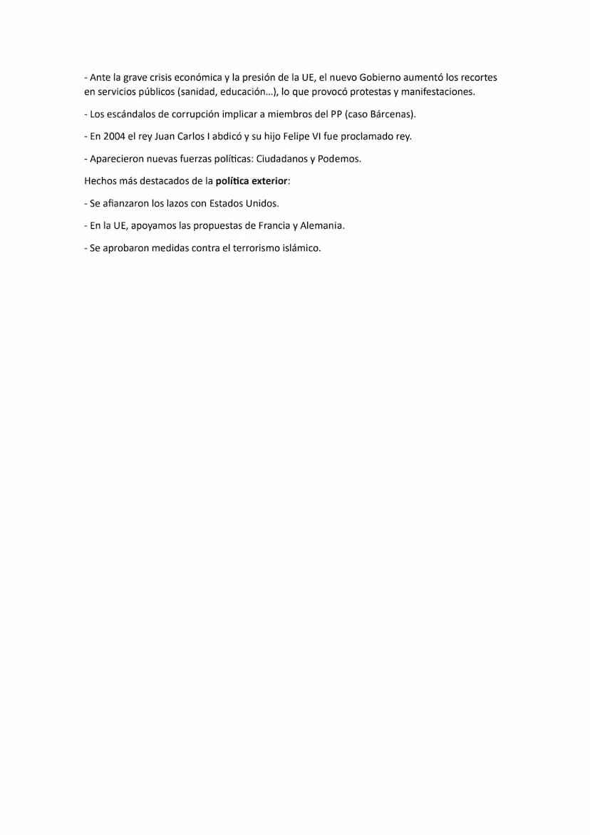 TEMA 12. ESPAÑA: DE LA DICTADURA A LA DEMOCRACIA
ETAPAS DEL FRANQUISMO:
1) Los primeros años del franquismo (1939-49)
2) Afianzamiento del r