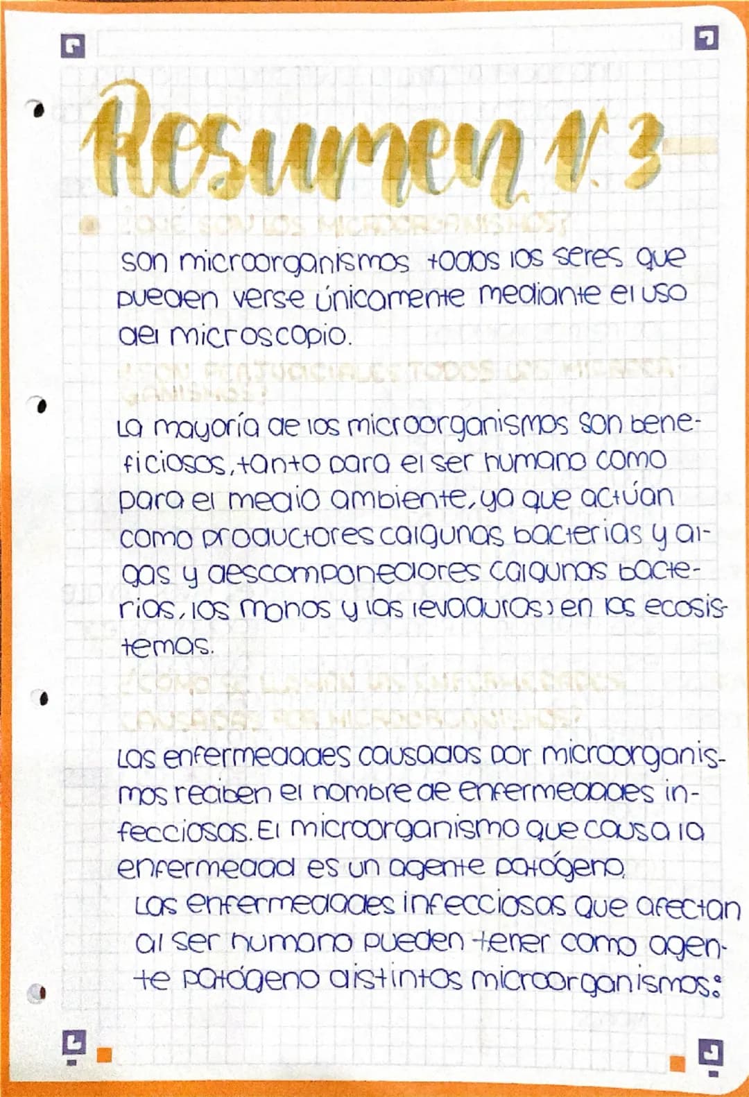 r
# Resumen 1.3

son microorganismos 1000s los seres que
pueden verse únicamente mediante el uso
aer microscopio.

La mayoría de los microor