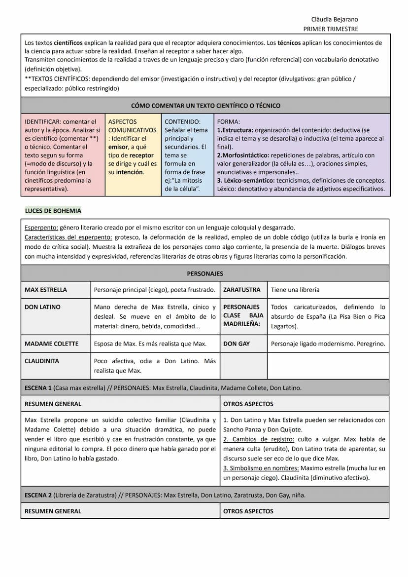 -EL VERBO
El verbo tiene flexión de: número y persona, tiempo, modo y aspecto. A través de los rasgos de persona y número establece la
conco