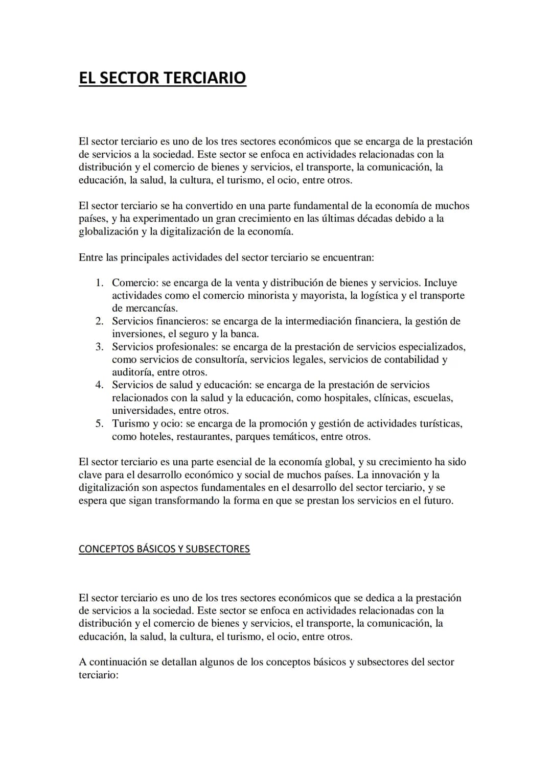 EL SECTOR PRIMARIO
1 sector primario es aquel que se dedica a la extracción o producción de materias primas
a partir de los recursos natural