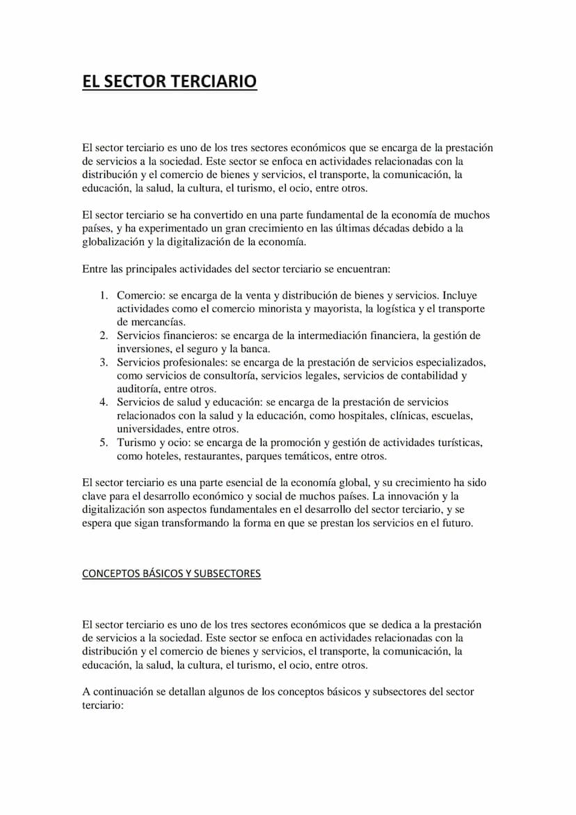 EL SECTOR PRIMARIO
1 sector primario es aquel que se dedica a la extracción o producción de materias primas
a partir de los recursos natural