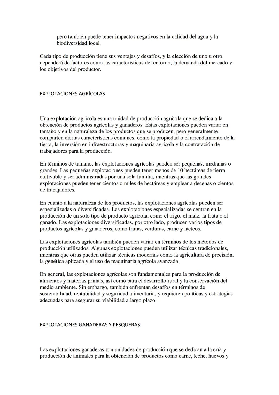 EL SECTOR PRIMARIO
1 sector primario es aquel que se dedica a la extracción o producción de materias primas
a partir de los recursos natural