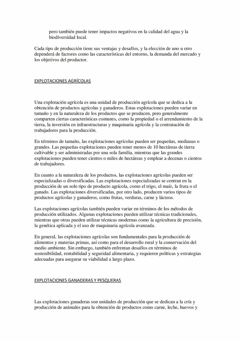 EL SECTOR PRIMARIO
1 sector primario es aquel que se dedica a la extracción o producción de materias primas
a partir de los recursos natural