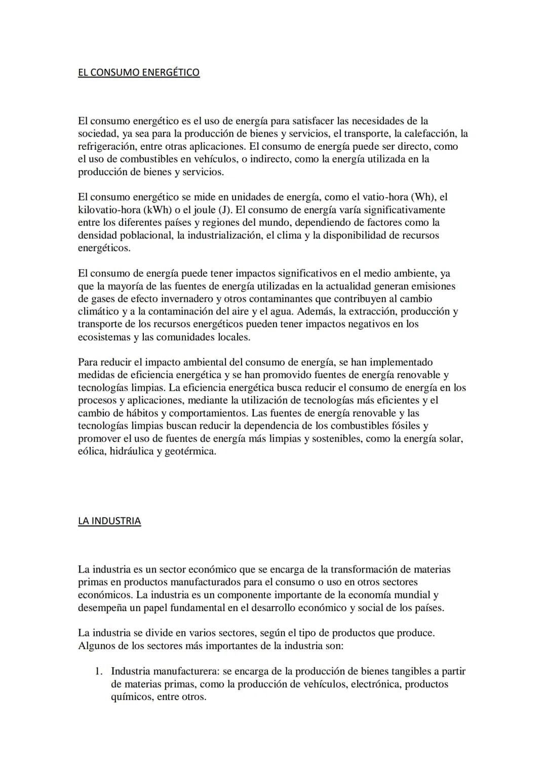 EL SECTOR PRIMARIO
1 sector primario es aquel que se dedica a la extracción o producción de materias primas
a partir de los recursos natural
