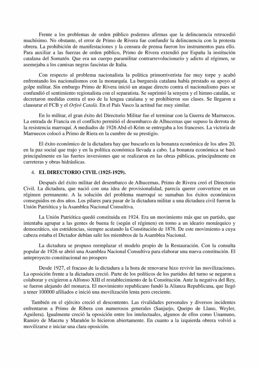 TEMA 14. LA DICTADURA DE PRIMO DE RIVERA (1923-1929).
1. INTRODUCCIÓN.
Durante el siglo XX el sistema de la Restauración estaba agotado. La 