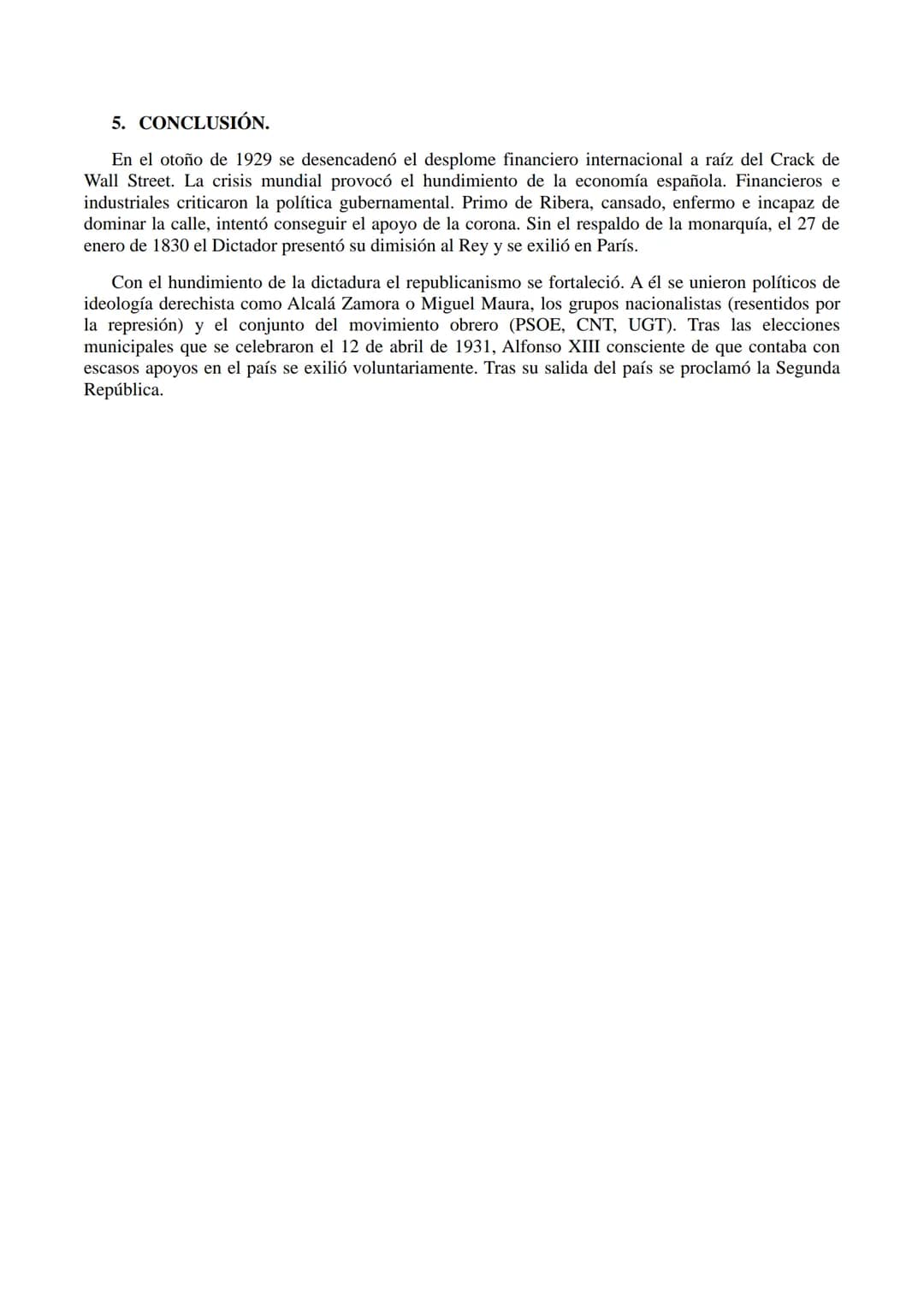 TEMA 14. LA DICTADURA DE PRIMO DE RIVERA (1923-1929).
1. INTRODUCCIÓN.
Durante el siglo XX el sistema de la Restauración estaba agotado. La 