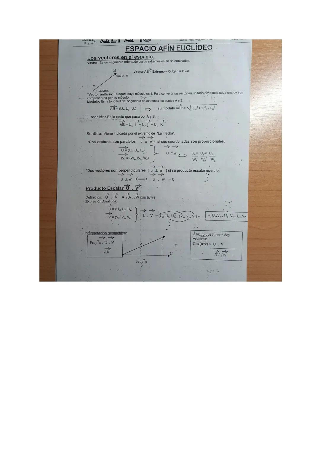 VILLAVERDE
E-mail: alfa10@alfa 10.net
CIO AFÍN EUCLIDEO
EA 10
Heterminados.
ECUACIONES DEL PLANO (R³)
Un plane TT queda definido en el espac