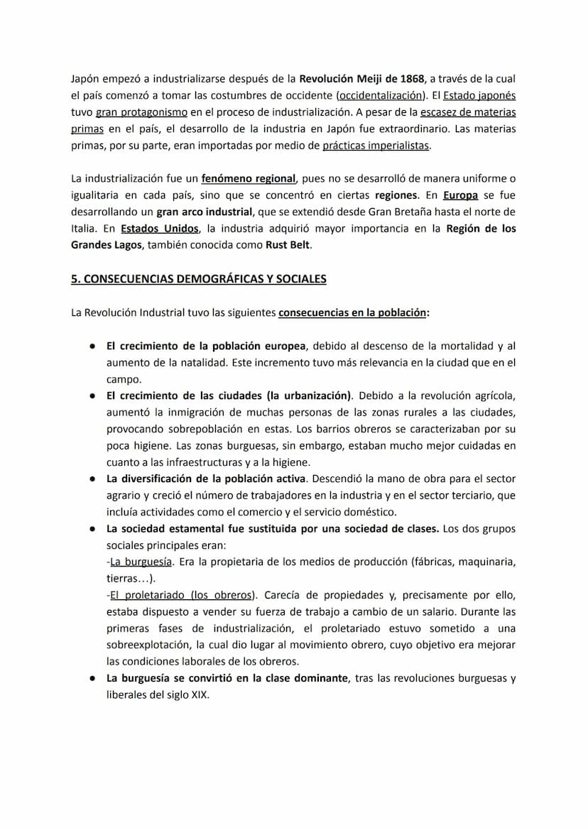 TEMA 3: LA REVOLUCIÓN INDUSTRIAL. LA RESTAURACIÓN
1. CONCEPTO DE REVOLUCIÓN INDUSTRIAL
La Revolución Industrial comenzó a partir de la segun