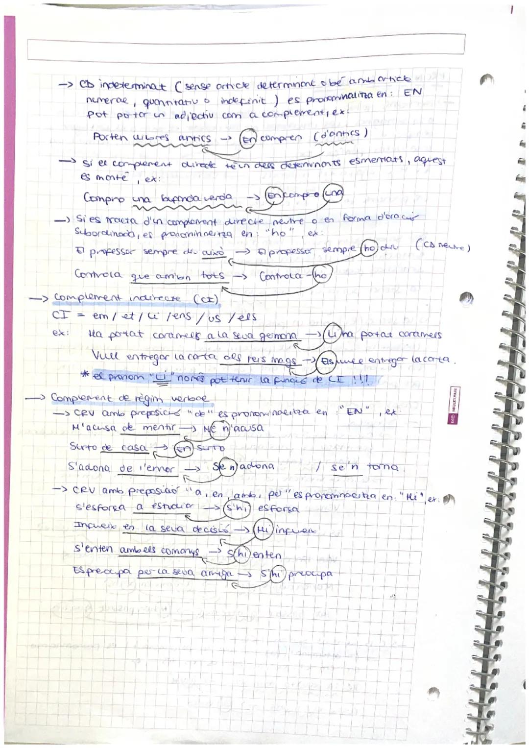 TEMA 2: FUNCIONS SINTACTIQUES I PRONOMINALITZACIÓ

FUNCIONS SINTACTIQULES
1-7 Subjectes qui fa l'acció del verto"

Em facra la ma
sibi
ex
2-