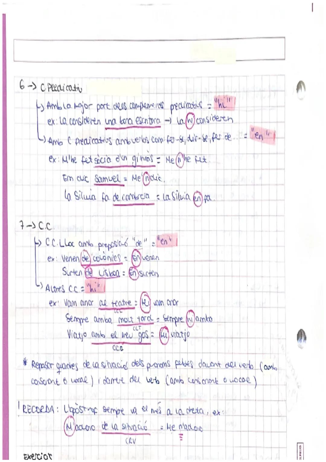 TEMA 2: FUNCIONS SINTACTIQUES I PRONOMINALITZACIÓ

FUNCIONS SINTACTIQULES
1-7 Subjectes qui fa l'acció del verto"

Em facra la ma
sibi
ex
2-