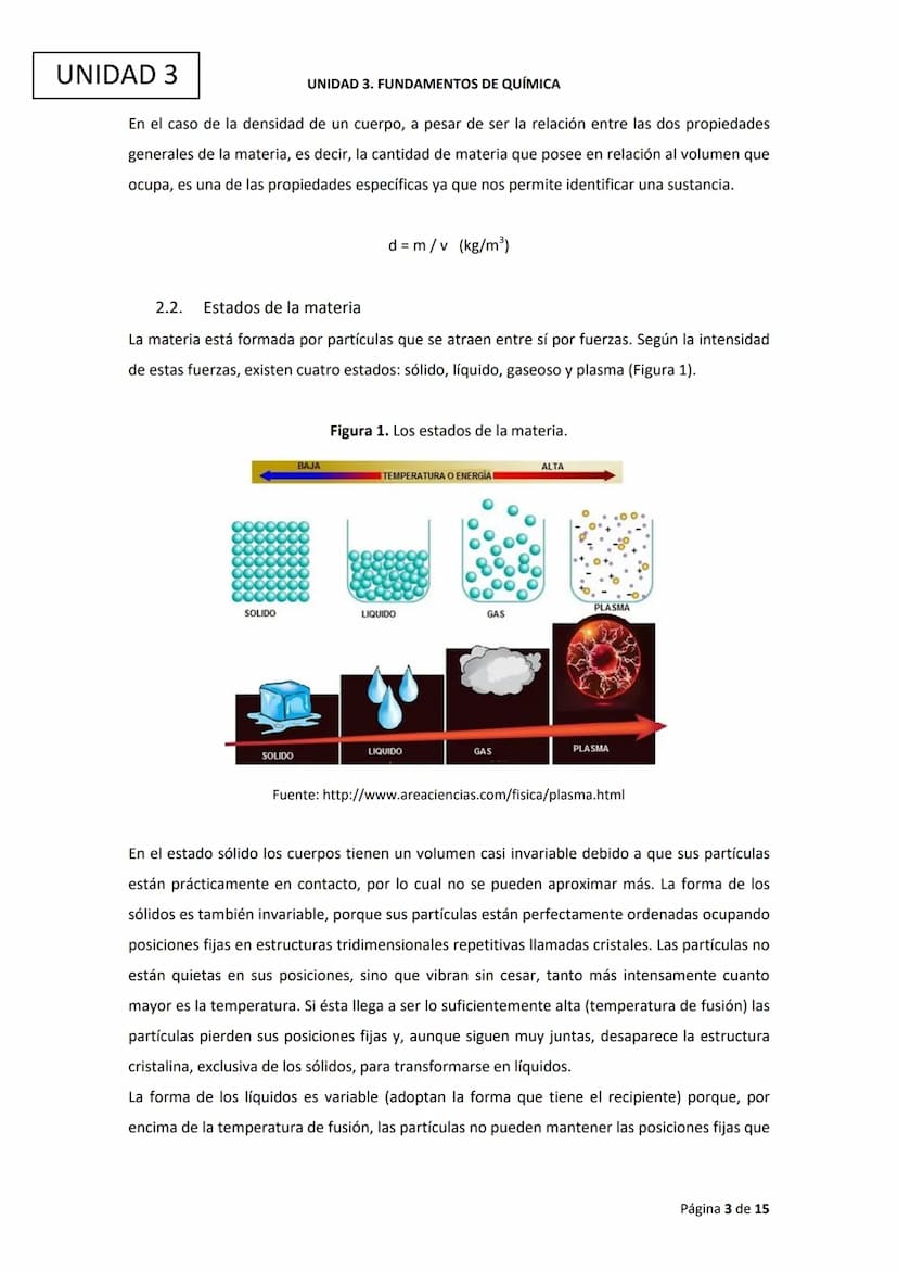 Ciencias
Experimentales
UNIDAD 3. FUNDAMENTOS DE QUÍMICA UNIDAD 3
ÍNDICE
1. Introducción
2. Cambios físicos
UNIDAD 3. FUNDAMENTOS DE QUÍMICA