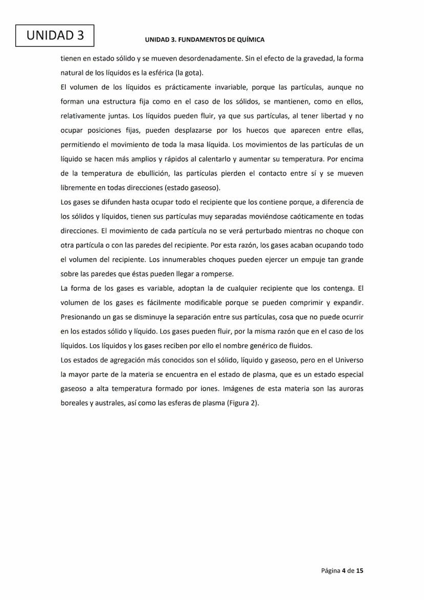 Ciencias
Experimentales
UNIDAD 3. FUNDAMENTOS DE QUÍMICA UNIDAD 3
ÍNDICE
1. Introducción
2. Cambios físicos
UNIDAD 3. FUNDAMENTOS DE QUÍMICA