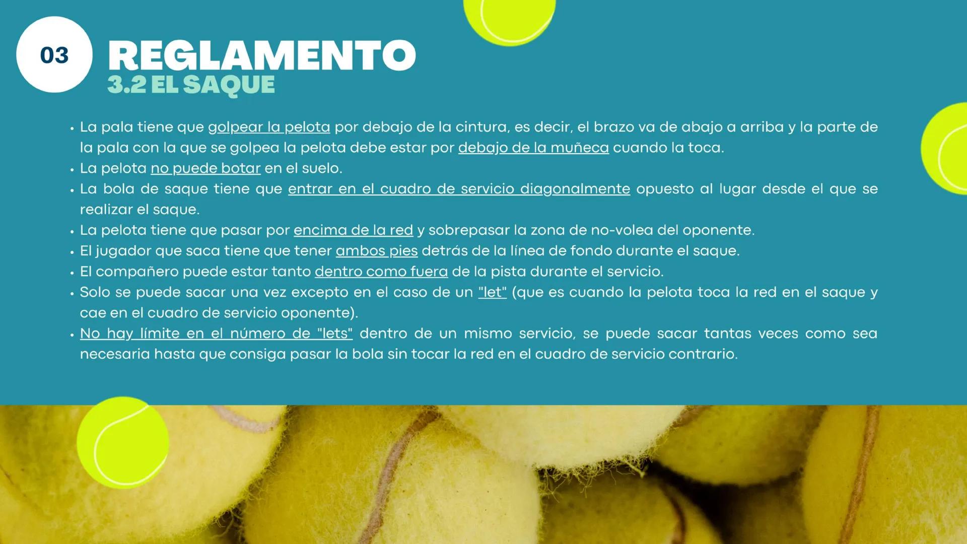 Cristina González Doñoro - BIZZ
PICKLEBALL 01
INTRODUCCIÓN
¿Qué es?
04
MATERIAL
INDICE.
02
HISTORIA
05
TERRENO DE
JUEGO
03
REGLAMENTO
06
¿CÓ