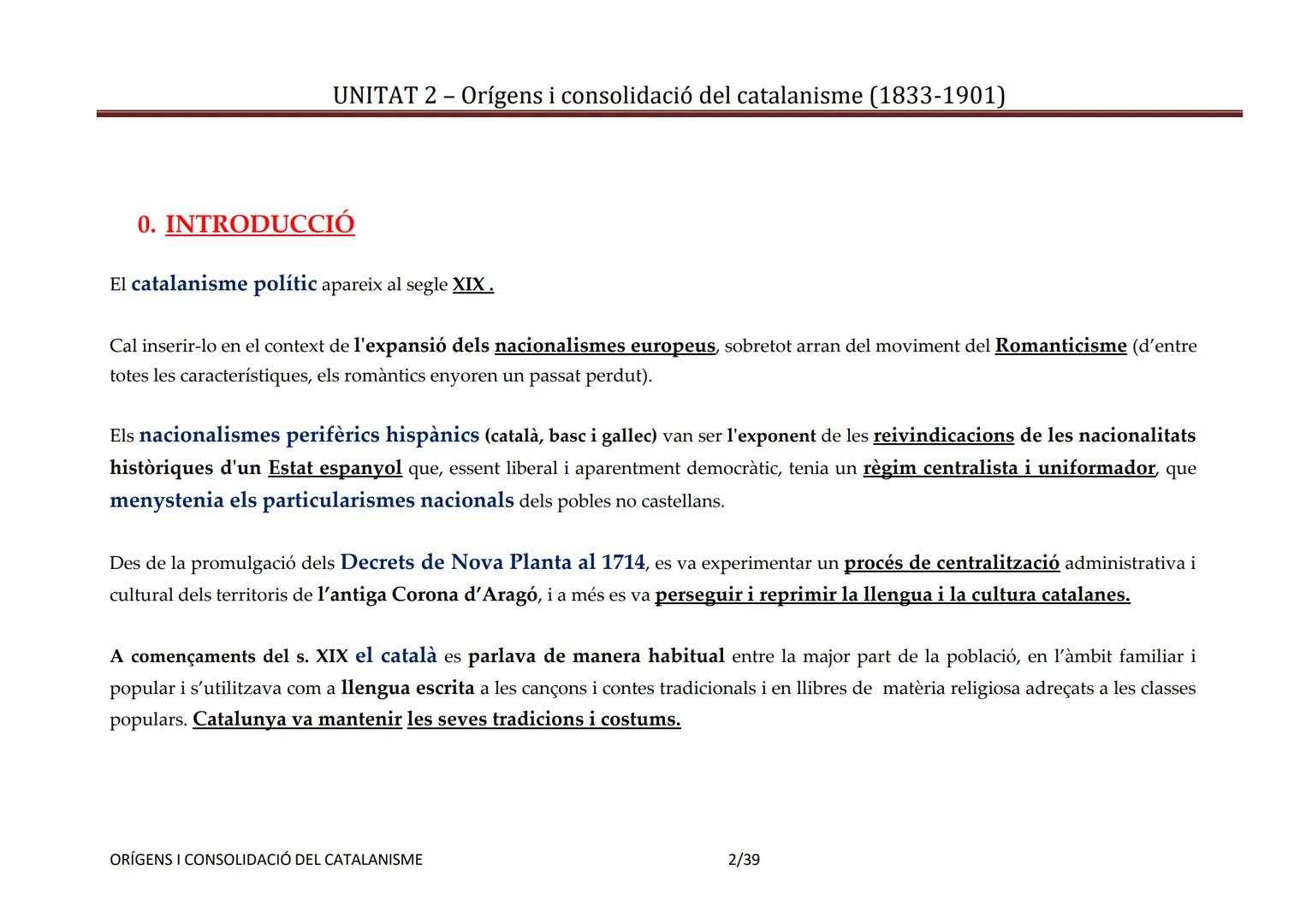 # UNITAT 2 - Orígens i consolidació del catalanisme (1833-1901)

# UD 2: ORÍGENS I CONSOLIDACIÓ DEL CATALANISME (1833- 1901)

ÍNDEX

0. Intr
