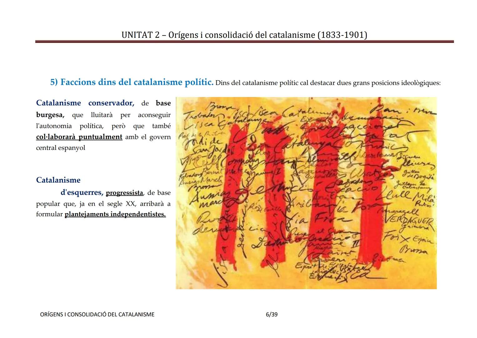 # UNITAT 2 - Orígens i consolidació del catalanisme (1833-1901)

# UD 2: ORÍGENS I CONSOLIDACIÓ DEL CATALANISME (1833- 1901)

ÍNDEX

0. Intr