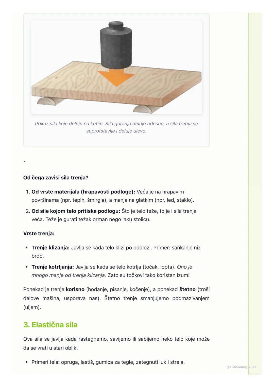 # Vrste sila

Uvod u vrste sila

Sile su svuda oko nas, iako ih ne vidimo uvek. One guraju, vuku, privlače i
odbijaju stvari. Bez sila, ništ
