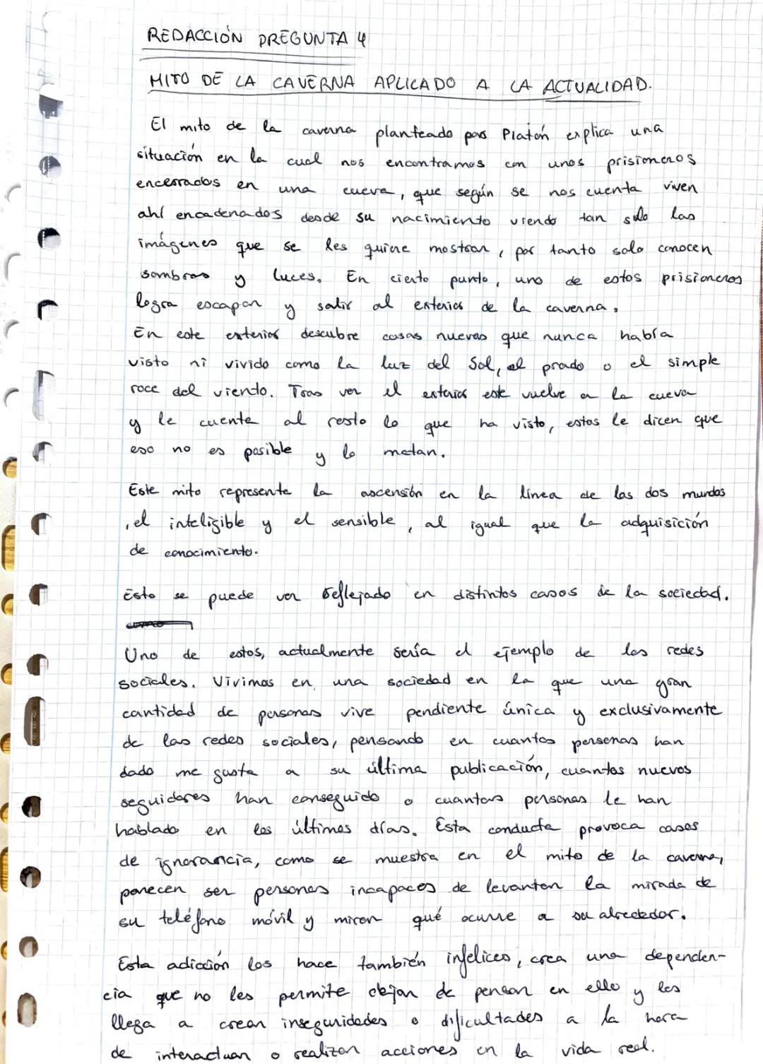 Redaccion Platon Selectividad Ejemplo