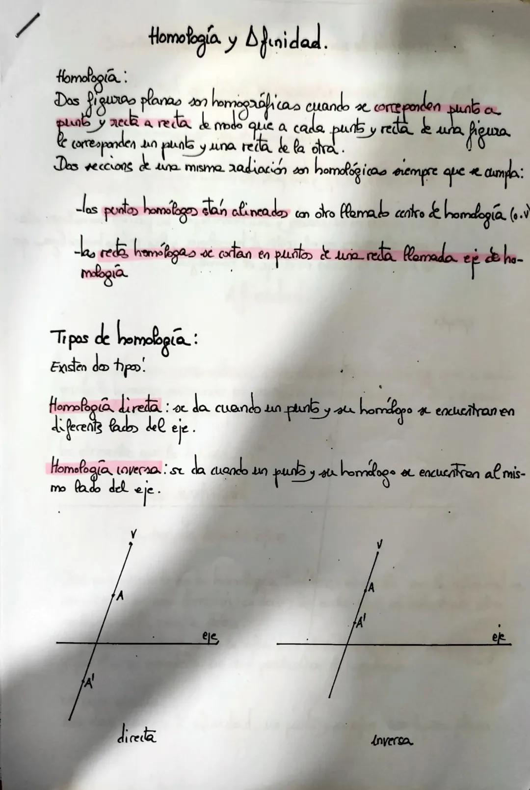 Homología y Difinidad.

Homologia:
Das figuras planas son homográficas cuando se conceponden punto.
punb y recla
le corresponden un punto y 