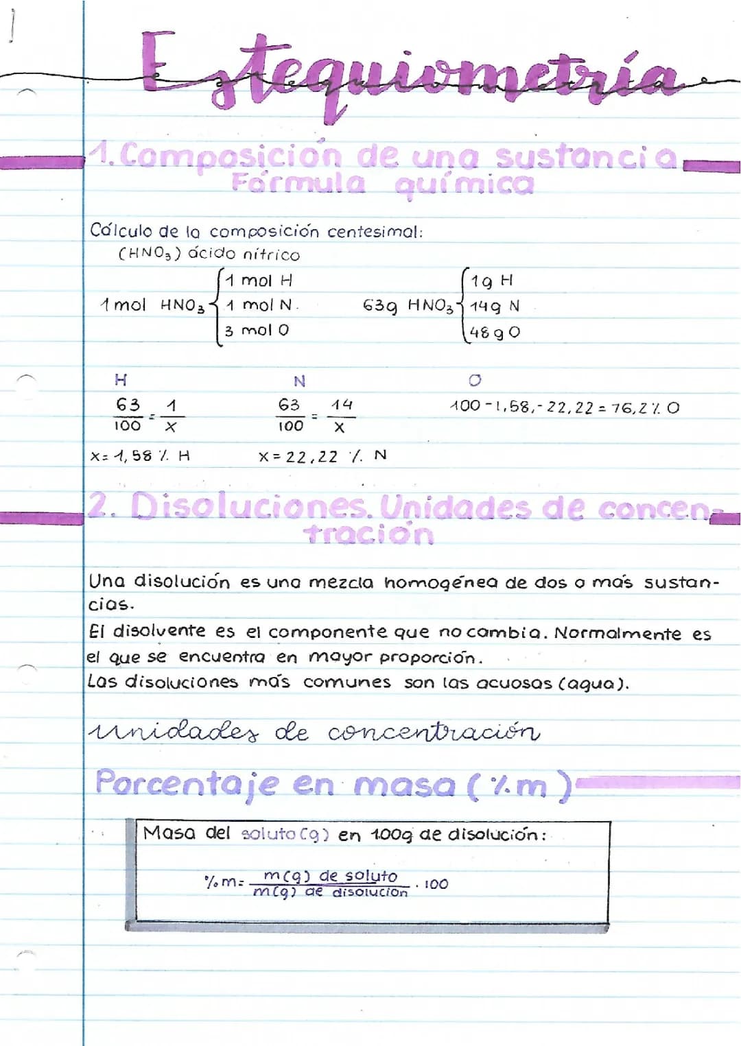 Cálculos Estequiométricos 3 y 4 ESO: Ejercicios Resueltos PDF, Molaridad y Molalidad