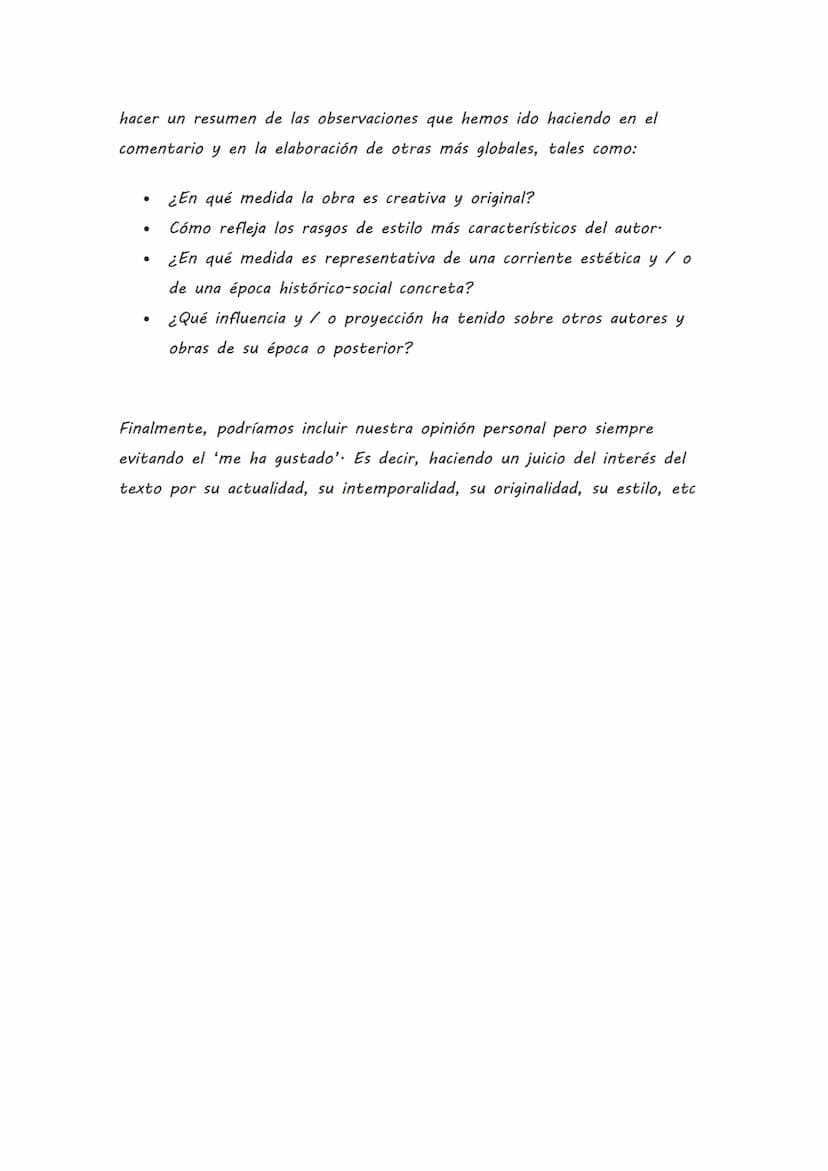 O. LECTURA ATENTA DEL TEXTO
Hay que leer el texto las veces que hagan falta para poder entenderlo a
la perfección.
Es importante tener a man