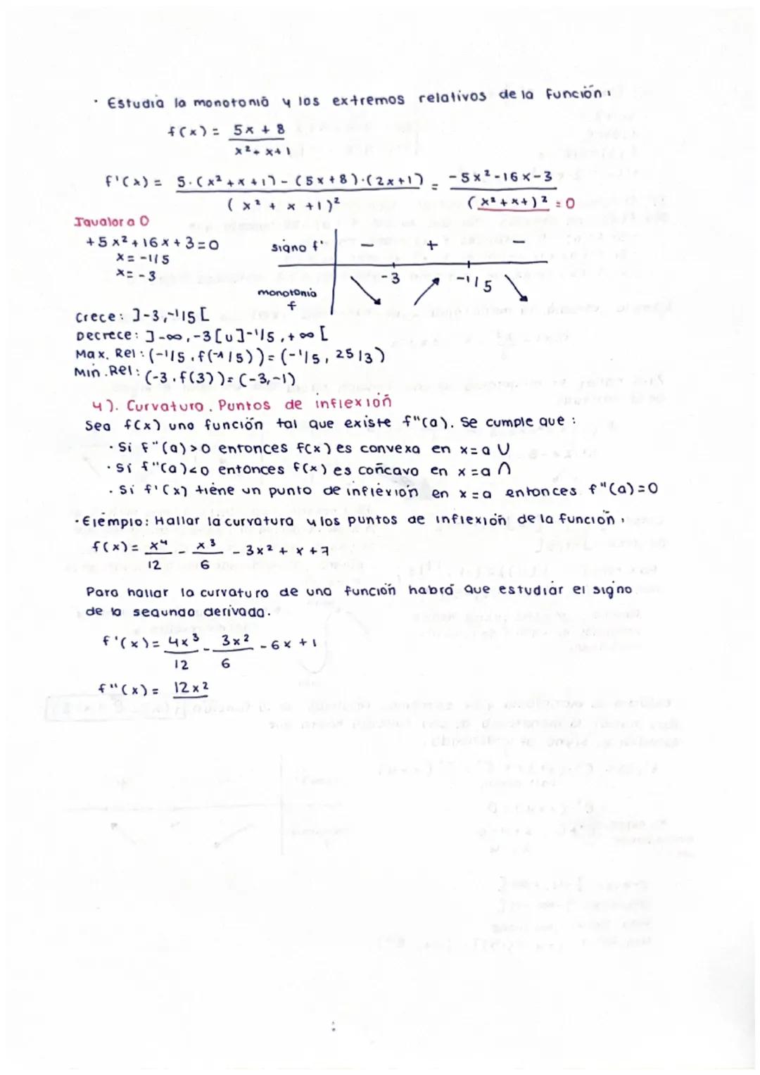 Tema 6: Derivadas
a. f(x)= arctg (2x) → f'(x) =
b. f(x)= x². tg (5x-1)→ f'(x) = 2x tg (5x-1) + x² 5 (1 + tg² (5x-1)).
c. f(x) = a√x-b·Lnx → 