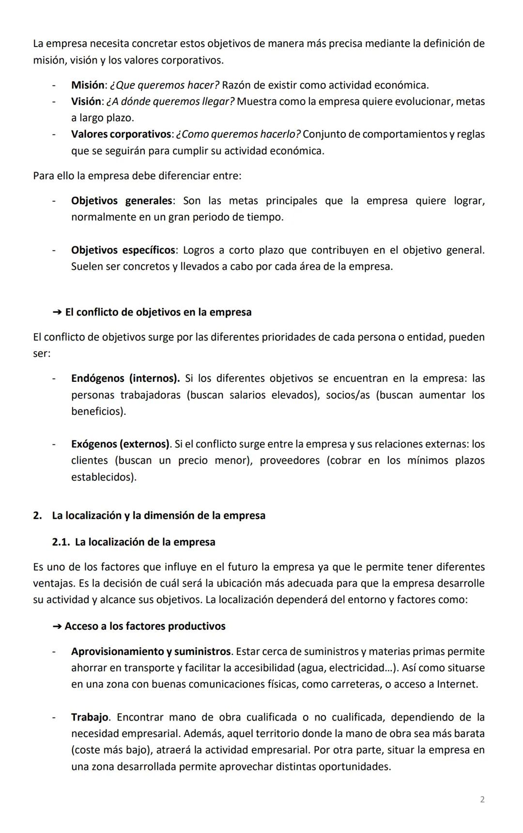 1.
La empresa: elementos, funcionamiento y objetivos
La empresa es un agente económico responsable de producir bienes y servicios que se
con