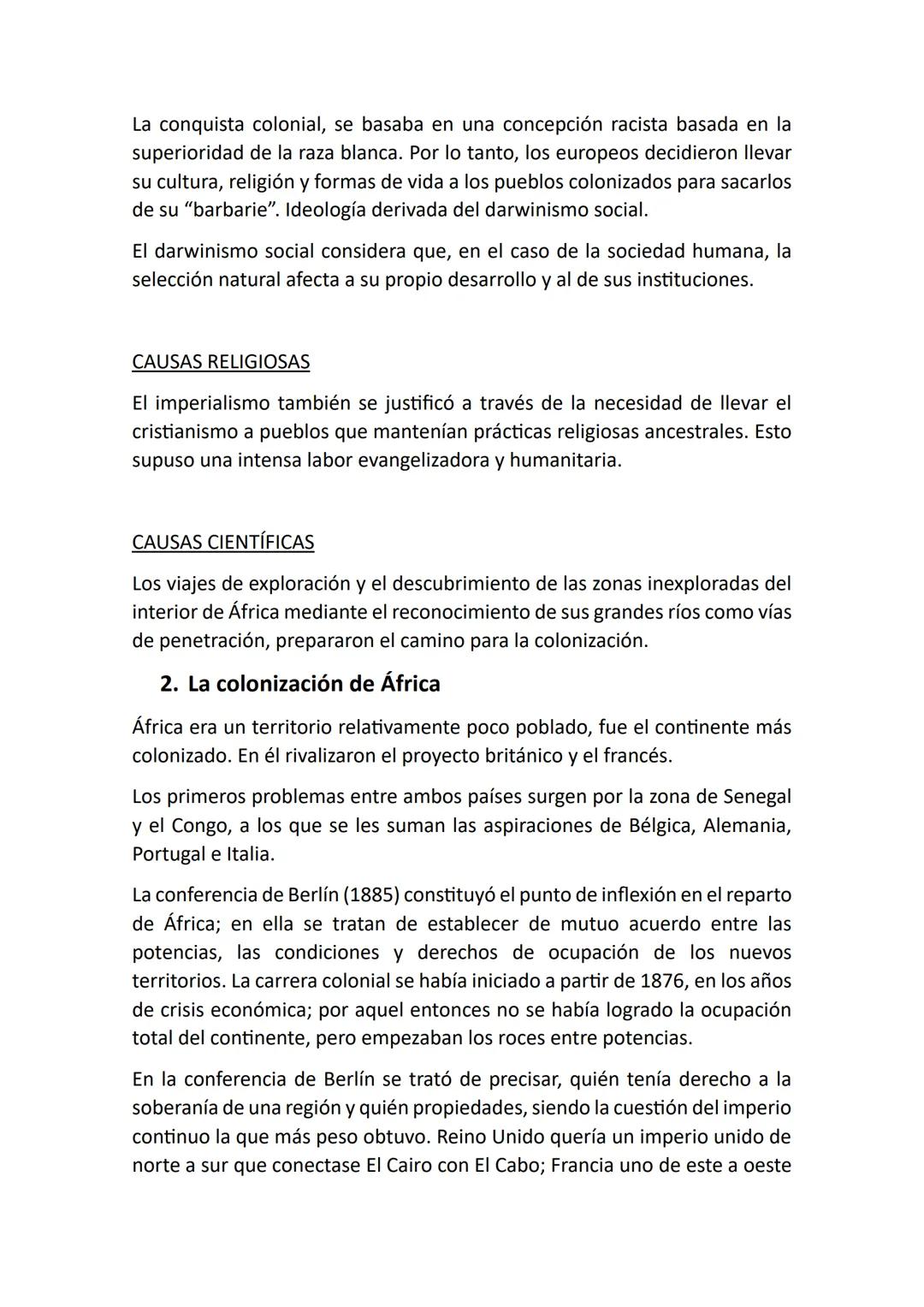 Tema 4: La dominación europea del mundo
(1870-1914)
CONCEPTOS:
• Colonialismo/Imperialismo: El concepto de colonialismo, hace
referencia a c