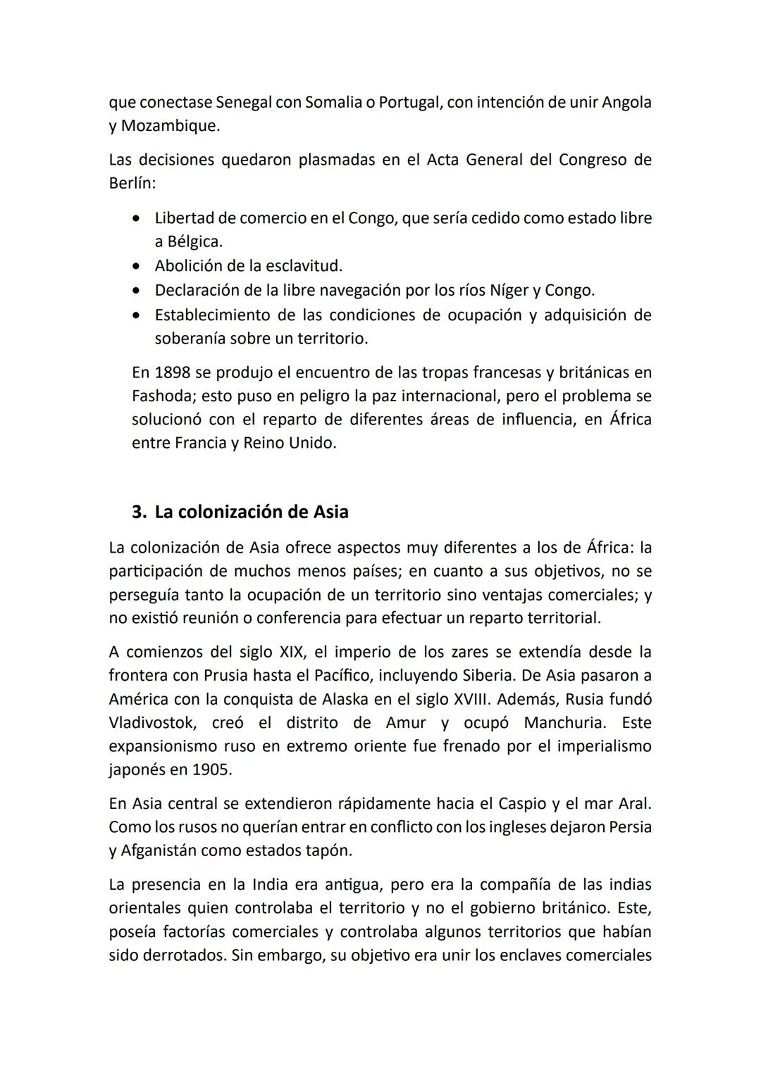 Tema 4: La dominación europea del mundo
(1870-1914)
CONCEPTOS:
• Colonialismo/Imperialismo: El concepto de colonialismo, hace
referencia a c