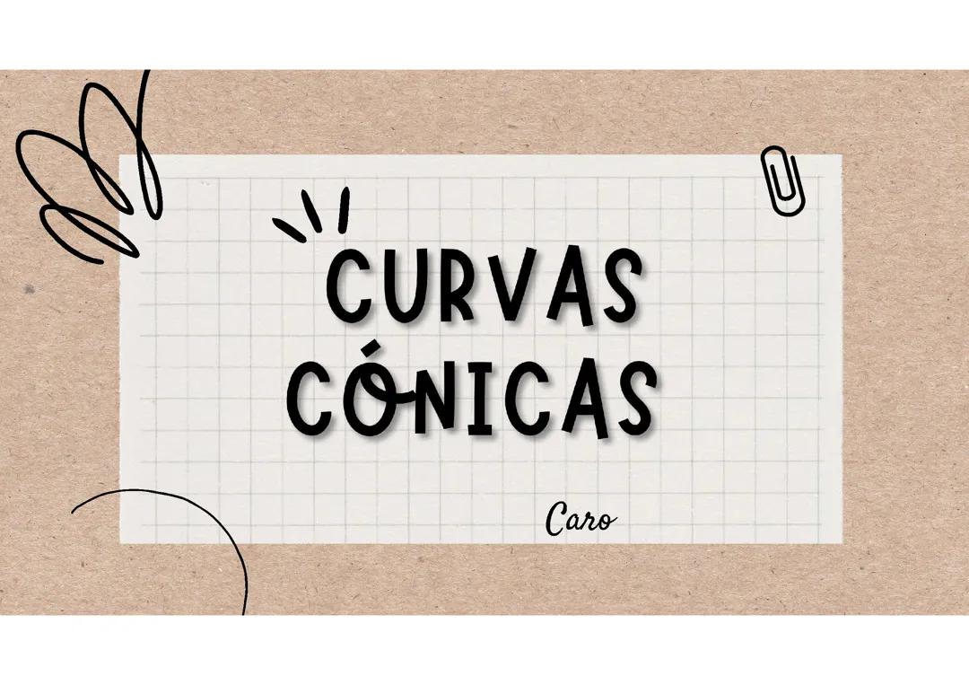 DIBUJO TÉCNICO - CURVAS CÓNICAS