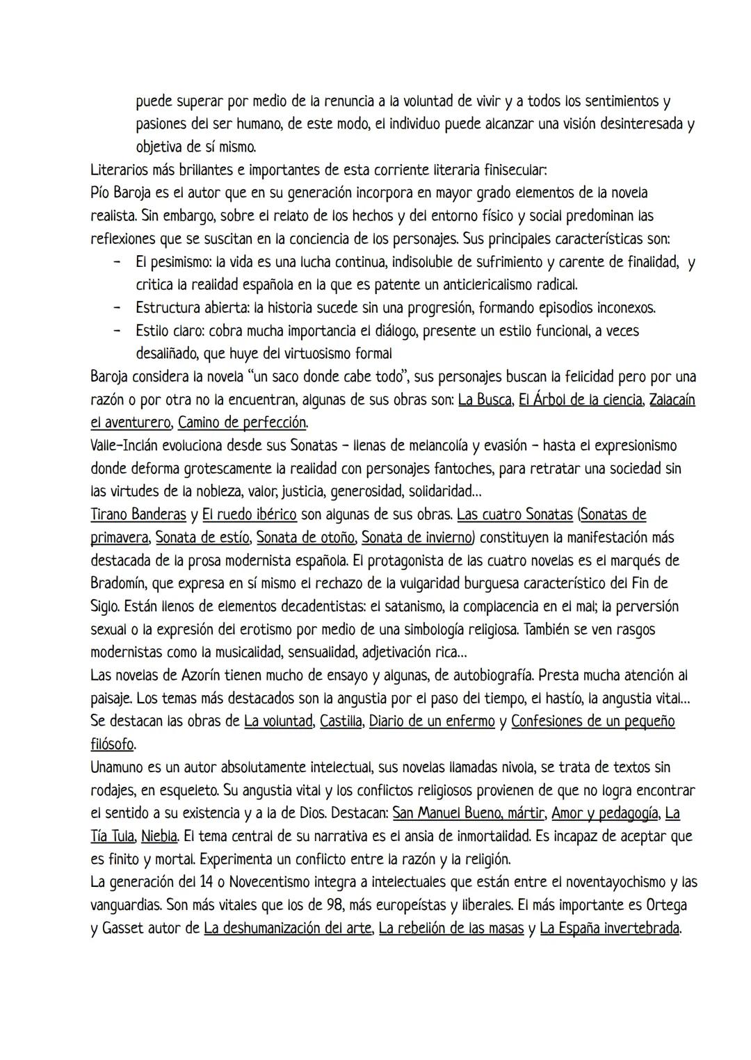 Lengua y literatura
Tema 1: La novela desde principios del Siglo XX hasta 1939:
A comienzos del siglo XX, la novela seguía aún los esquemas 