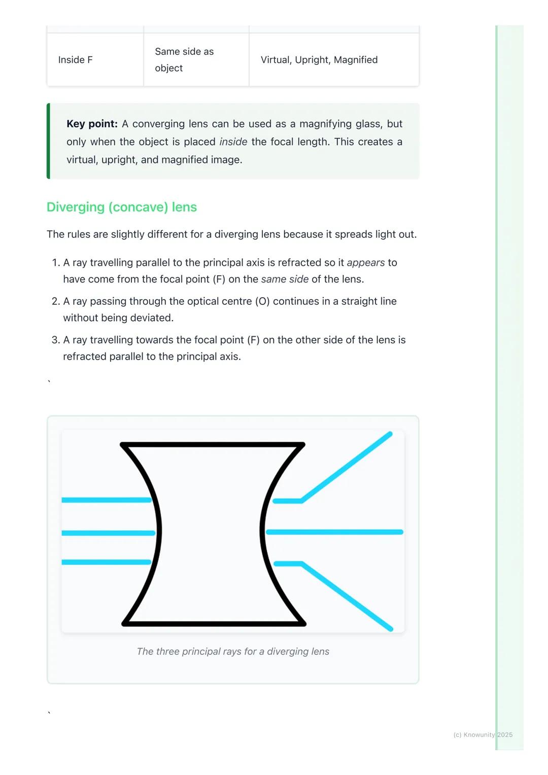 # Lenses

Introduction to lenses

Lenses are curved pieces of transparent material (like glass or plastic) that
refract light. Refraction is