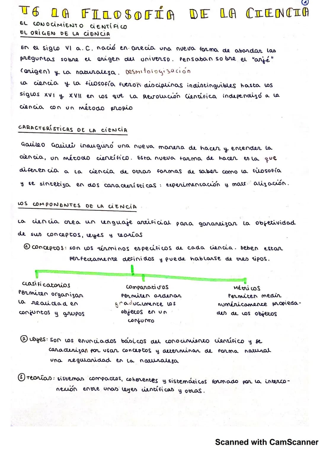 T6 1A FILOSOFÍA DE LA CIENCI
LA
EL CONOCIMIENTO CIENTÍFICO
EL ORIGEN DE LA CIENCIA
En el siglo VI a. C. nació en. Grecia una nueva forma de 