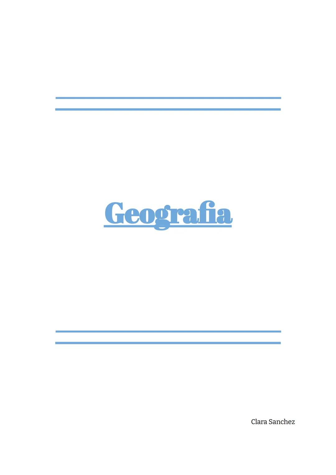 Geografia

Clara Sanchez # 1. Demografia:

Geografia: Ciència que descriu i explica l'aspecte actual, natural i humà de
la superfície de la 