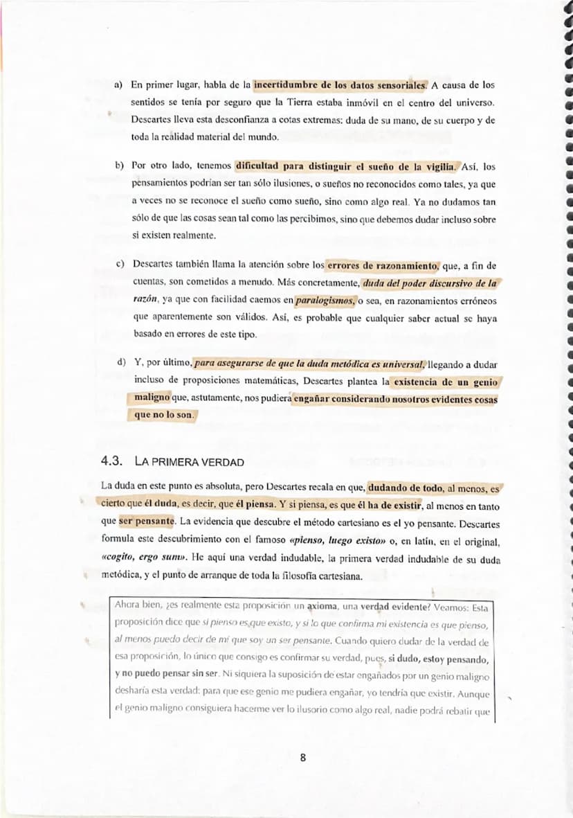 # RENÉ DESCARTES (1596-1650)

René Descartes nació en La Haya (en Turena) en 1596, en el seno de una familia acomodada,
y fue educado en el 