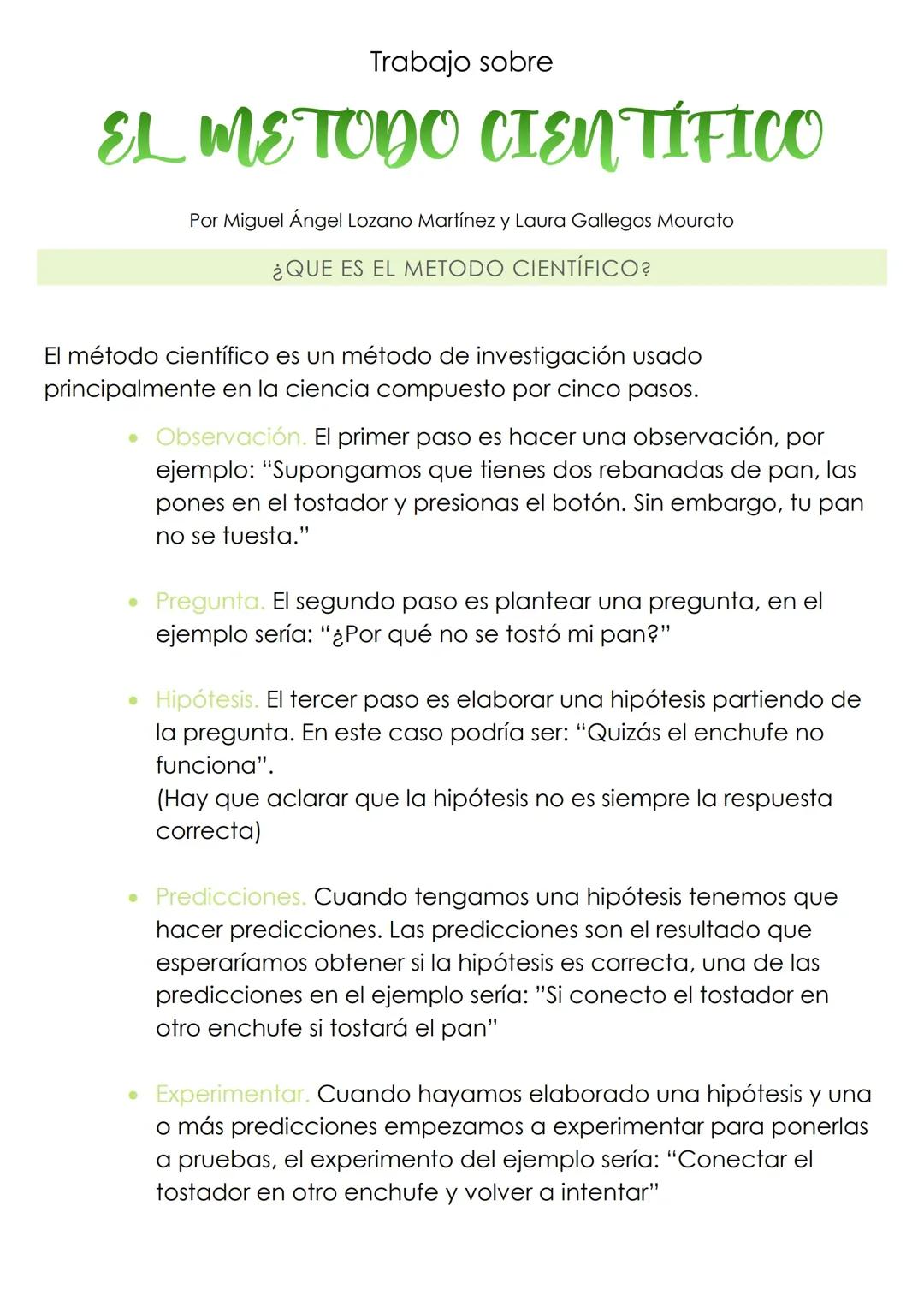 El Método Científico