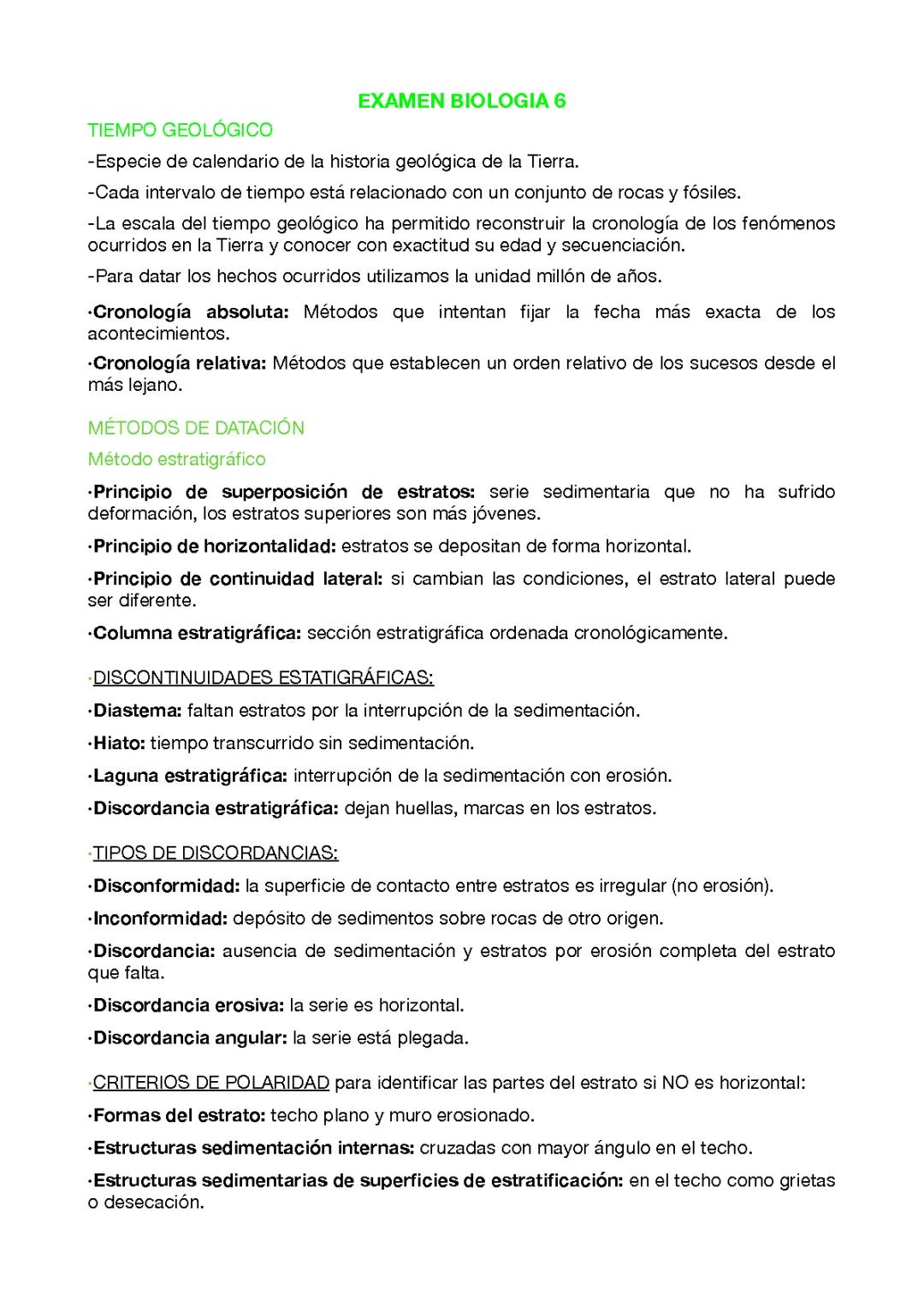 Explorando el Tiempo Geológico para Biología 1º Bachillerato