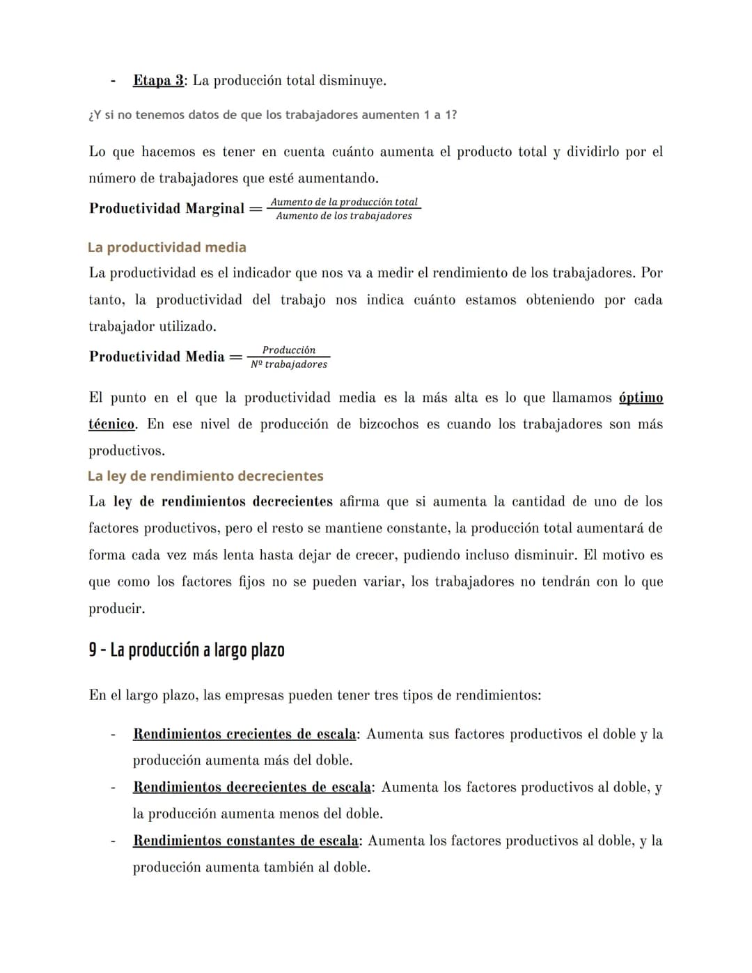 
<h2 id="primertrimestre1bac">PRIMER TRIMESTRE - 1º BAC</h2>
<h3 id="tema3produccinyempresa">Tema 3. Producción y empresa</h3>
<h4 id="laesp