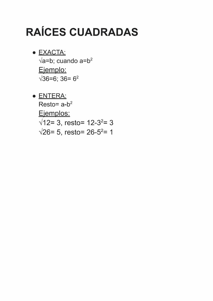 OPERACIONES COMBINADAS
● 1º: Paréntesis (), corchetes [] y llaves { }
. 2º: Potencias y raíces cuadradas
• 3°: Multiplicaciones y divisiones