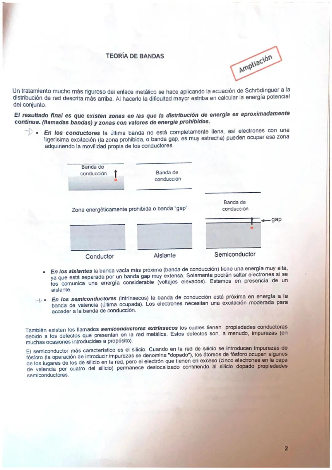 Opto, Fisica
y Química
VI
El Enlace Metálico
El enlace metálico es el que mantiene unidos los átomos de los metales.
Mediante la estructura 