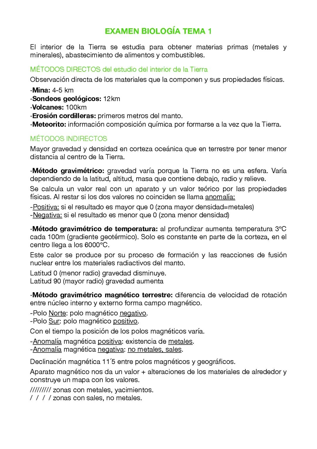 Biología 1º de Bachillerato: Explorando el Interior de la Tierra